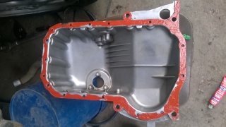 Замена поддона двигателя Opel 